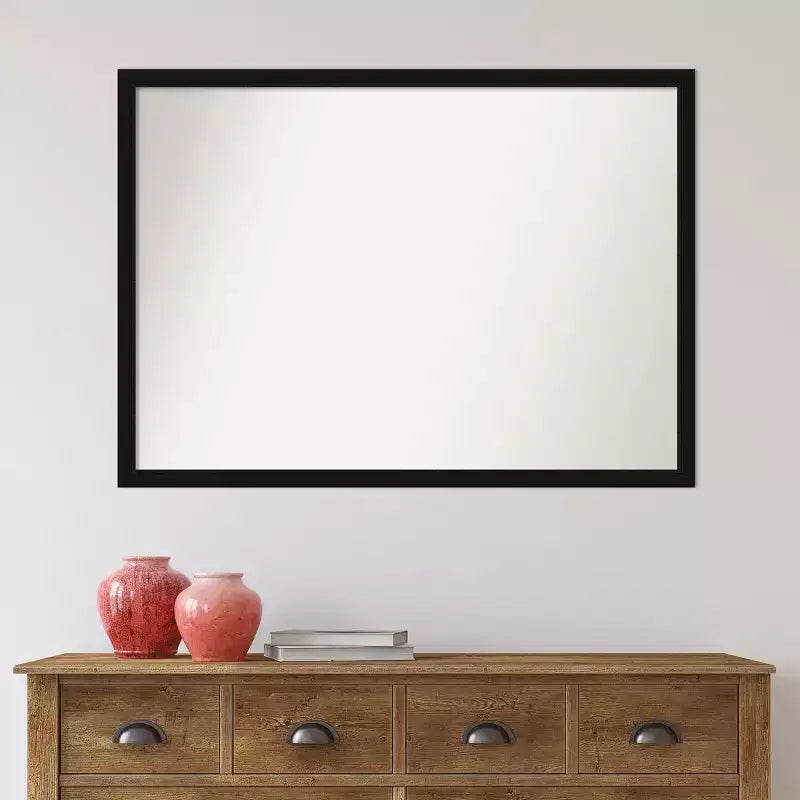 Miroir mural étroit Avon noir, non biseauté, 40" x 29"